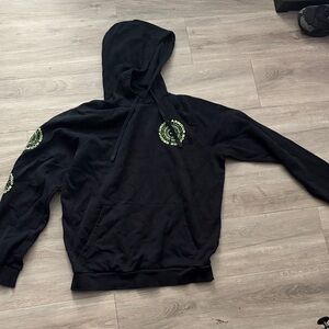 Under Armour Black Hoodie with Neon Green Accents